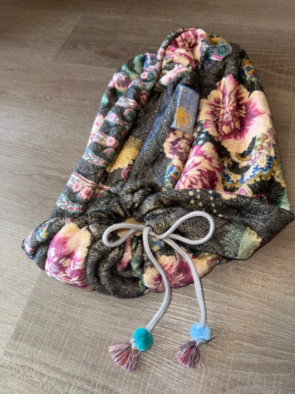 Johnny Was Laurel Canyon Floral Blanket Sling Bag - Pouch Only